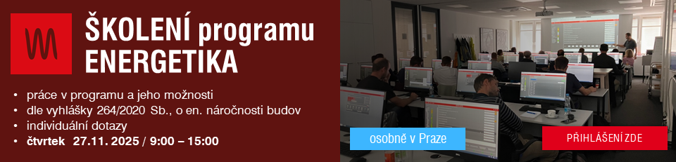 Školení - Práce v programu ENERGETIKA